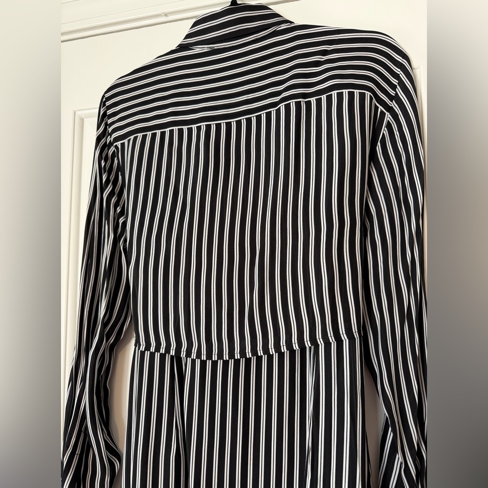 NWOT Michael Kors silk blend striped maxi dress - Picture 11 of 16